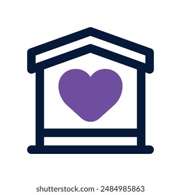 love home icon. vector dual tone icon for your website, mobile, presentation, and logo design.