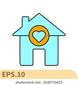 love home icons  symbol vector elements for infographic web