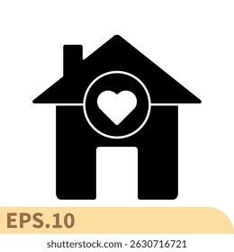 love home icons  symbol vector elements for infographic web