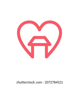 love and home logo make family chemistry better with love