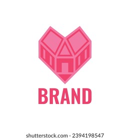 Love home logo. Unique, modern, simple.