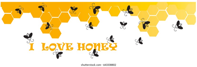 i love honey  web heading