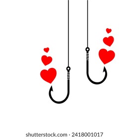 love and hook illustration clip art. valentine clip art web social media use