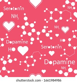 love hormones chemical seamless texture