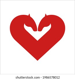 Love horses sign icon.T shirt print. Laser Cut.Plotter Cutting. White horse vector head face silhouette