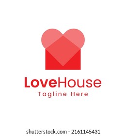 love house home logo vector icon