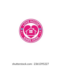 
love house logo icon, symbol, love, illustration, sign, concept
