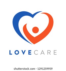 love human logo illustration