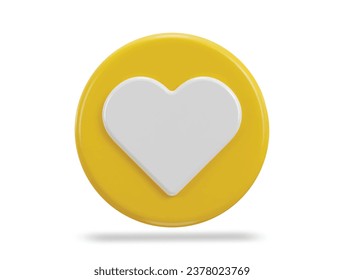 love icon 3d rendering vector illustration