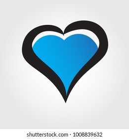 Love Icon Basic | Blue Love 