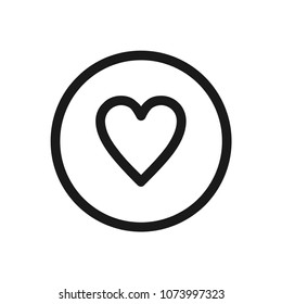 Love icon concept. Available in vector. Linear style.