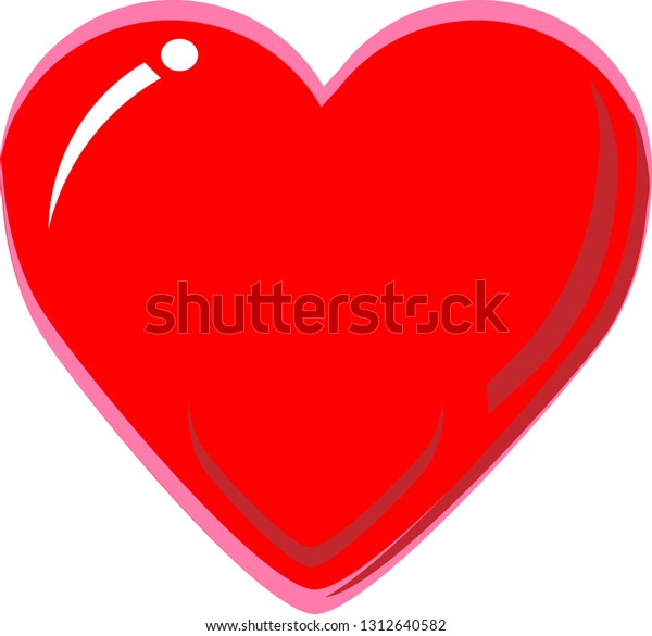 Love Icon Cute Heart Stock Vector Royalty Free 1312640582