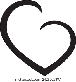 Ilustración de diseño de icono de amor estilo plano aislado sobre fondo blanco.