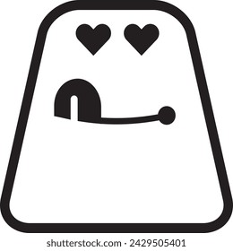 Love icon design illustration flat style isolated on white background.