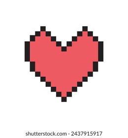 Love icon design illustration flat style isolated on white background.