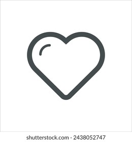 Love icon design illustration flat style isolated on white background.
