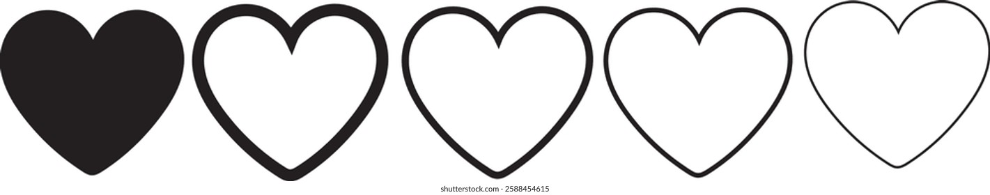 Love Icon Design On White Background