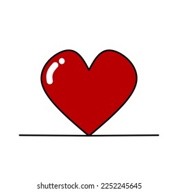 Diseño de iconos de amor, icono sencillo con concepto de elegancia