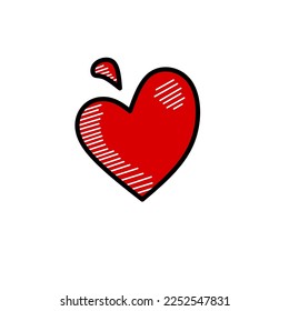 Diseño de iconos de amor, icono simple con concepto de elegancia, perfecto para el símbolo de San Valentín