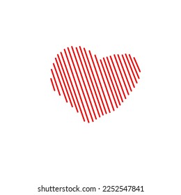 Love icon design, simple icon with elegance concept, perfect for Valentine symbol