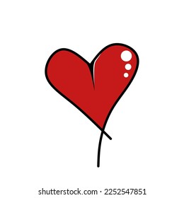 Diseño de iconos de amor, icono simple con concepto de elegancia, perfecto para el símbolo de San Valentín