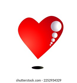 Love icon design, simple icon with elegance concept