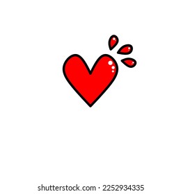 Diseño de iconos de amor, icono sencillo con concepto de elegancia