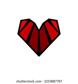 Diseño de iconos de amor, icono sencillo con concepto de elegancia