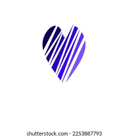 Love icon design, simple icon with elegance concept
