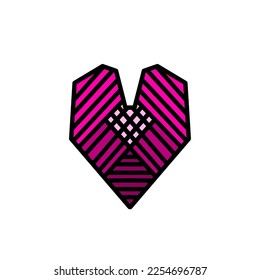 Love icon design, simple icon with elegance concept, perfect for Valentine symbol or your bussiness logo