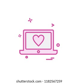 Love icon design vector
