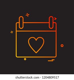 Love icon design vector