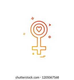 Love icon design vector