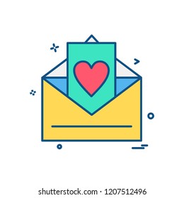 Love icon design vector