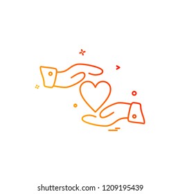 Love icon design vector 