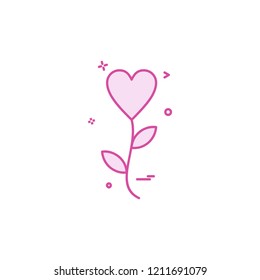 Love icon design vector