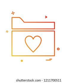 Love icon design vector 