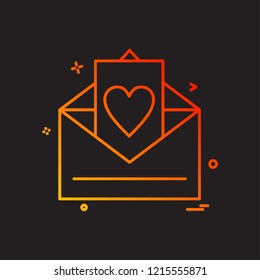 Love icon design vector