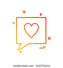 Love icon design vector