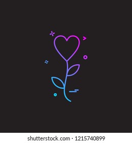 Love icon design vector