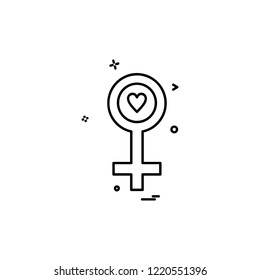 Love icon design vector