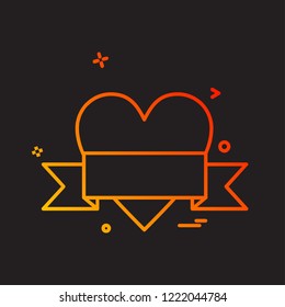 Love icon design vector