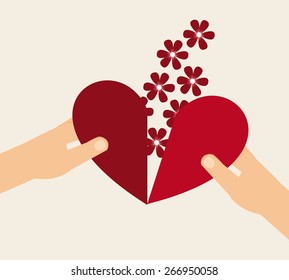 love icon design, vector illustration eps10 graphic 