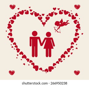 love icon design, vector illustration eps10 graphic 