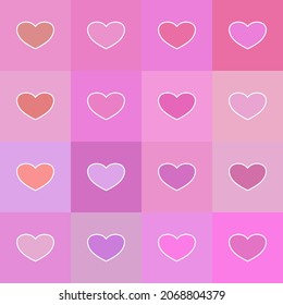 Love icon design for wallpaper pattern 