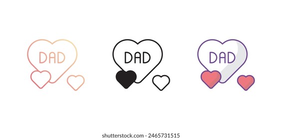 Love icon design with white background stock illustration