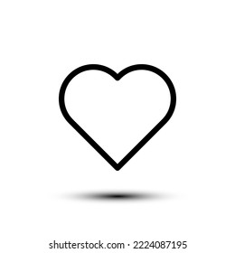 Love icon. flat design vector illustration for web and mobile