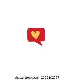 Ícone de amor design de vetor plano