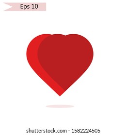 Love icon. icon heart on a white background. love vector illustration.