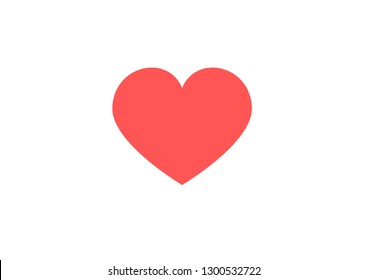 Love Icon. Heart shape. Like icon. Social media icon. Vector illustration